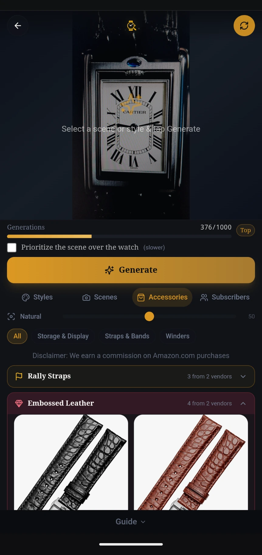 Step 20: Select an Accessory