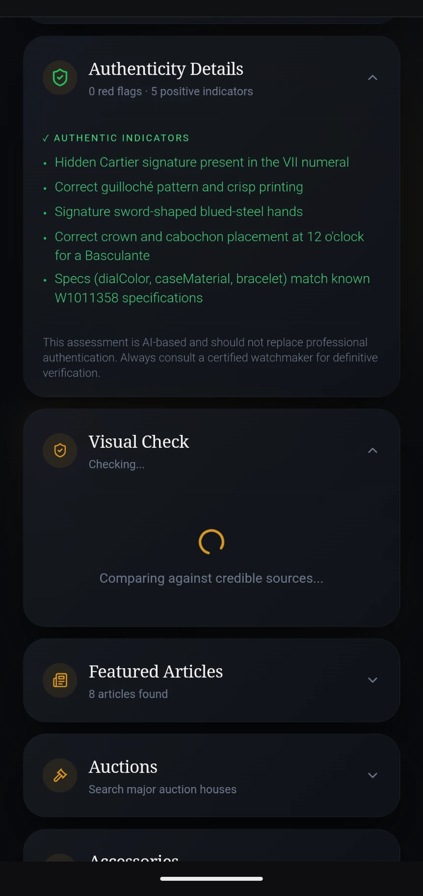 Step 7: Visual Check in Progress